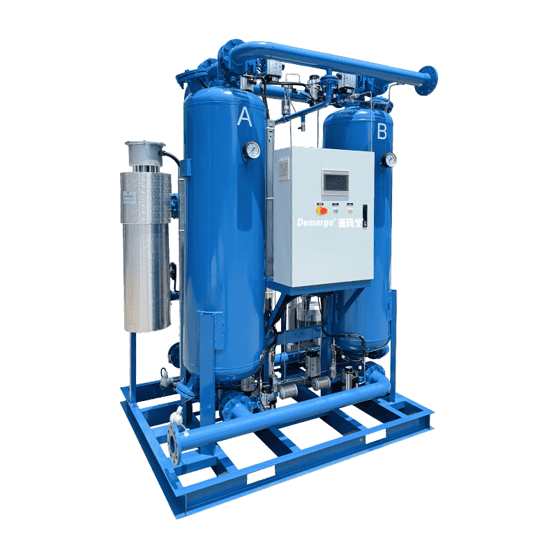 Cum îmbunătățește uscătorul cu adsorbție cu pierderi zero cu suflantă eficiența aerului comprimat?